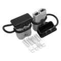 2pcs 175a 1/0 Awg Battery Power Connector Kit for Atv Winch Gray