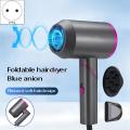 Foldable Hair Dryer 1800w Blow Ionic Hair Dryer with Diffuser Us Plug