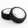 4pcs Rubber Tire Wheel Tyre for Tamiya Xv-01 Xv01 Ta06 Tt-01 Tt-02,1