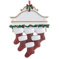 Creative Gifts Family 6 Socks Pendants Christmas Tree Decoration