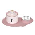 1pcs Pet Cat Water Fountain Cat Charge Drinking Bowl & Filters,pink