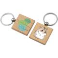 Blank Wooden Key Chain, Wooden Key Chain, Key Ring, Key Tag