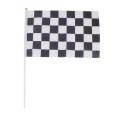 24 Stk F1 Racing Banner Hand Winkend Flags (schwarz+weiss)