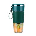 Juicer Cup Fruit Juice Mixer Ice Smoothie Blender Cup 6-knife (green)