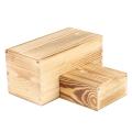 2pcs Wood Jewelry Box for Rings, Earrings, Necklaces,burnt Wood Color