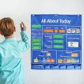 Kids All About Today Pocket Chart Daily Calendar Hanging Bag Learning