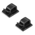 100 Pcs Self-adhesive Cable Holder,cable Clamps,cable Clips (black)