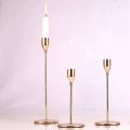 Gold Candle Holders Set Of 3 for Taper Candles,for Wedding,party