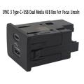 Sync 3 Type-c+usb Dual Media Hub Box Module Box for Ford Focus