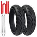 Solid Wheels Tires for Xiaomi M365-1s 8.5 Inches X 2 Units,black