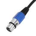 Plug 6.35mm Trs to Xlr Male Female Cable 3 Pin Female Socket Adapter