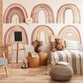 Watercolour Brown Big Rainbow Wall Stickers for Children's Decor,s