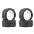 4pcs Rubber Tire with Foam Insert 8584 for Zd Racing Ex-07 Ex07