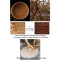 Woven Storage Basket Rattan Breadfruit Case Holder(s,24x15x9cm)