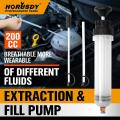 Horusdy 200cc Car Oil Fluid Extractor Automotive Hand Pump Dispenser