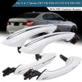 4x White Outer Comfort Access Door Handle Set For-bmw 5 6 7 Series