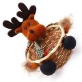 Christmas Candy Storage Box Xmas Decoration Ornament Elk Gift Basket