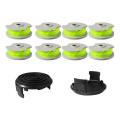 Wa0014 Trimmer Line Replacement Spools for Worx Wg184 Grass Trimmer