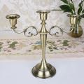 European Decor Candle Holders 3 Arms Candle Holder Rack Metal B
