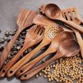 9 Pcs Wooden Spoons for Cooking,wooden Utensil for Nonstick Cookware