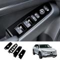 Car Glossy Black Window Switch Cover for Honda Hr-v Vezel 2021 Lhd