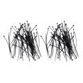 Cable Ties Industrial Quality Cable Ties: 100x2.5mm Black 50 Pieces