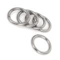 40mm X 5mm Stainless Steel Webbing Strapping Welded O Rings 5 Pcs