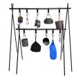 Outdoor Shelf Folding Hook Organizer Cookware Equipment Rack Medium