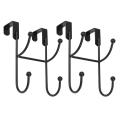 2pcs Wrought Iron Wall Clothes Hanger Hook Home Decoration A