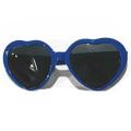 Heart Shape Light Sunglasses for Women Girls Kids Party (blue)