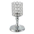 Crystal Candle Holder Hollow Glass Candlestick Home Decor A