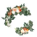 2pcs Artificial Flower Rose Arch Flower Wedding Backdrop Wall