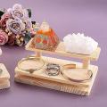 2-tier Wooden Display Risers Glasses Display Stand Jewelry Holder