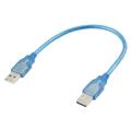 30cm 1 Ft Usb 2.0 Type A/a Male to Male Extension Cable Cord Blue