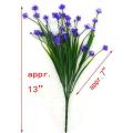 4pcs Plants Artificial Greenery Shrubs Purple Breath Flower Plastic