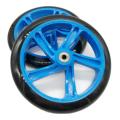 2 Pieces Scooter Wheel 200 Mm Pu Material Wheel Thickness,blue