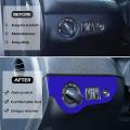 Headlight Switch Trim Abs for Dodge Challenger Charger 15-21 (blue)