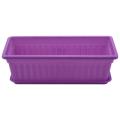 3pcs 17 Inches Purple Flower Window Box Plastic for Window Sill