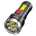 6-core Super Bright Flashlight Rechargeable Outdoor Multi-function