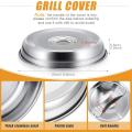 4 Pieces Cheese Melting Dome 9 Inches Basting Cover for Bbq Camp
