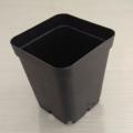 100pcs Plant Disposable Flower Pot Small Black Square Plastic