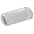 Dinner Plate 304 Stainless Steel Rectangular Plate Barbecue Plate, A