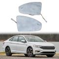Car Front Left Heated Blind Spot Warning Rear View Mirror Lens Glass