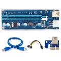 6pcs Ver009s Usb 3.0 Pci-e Riser Express Extender Riser Adapter Card