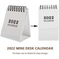 2x 2022 Calendar Stand Up Calendars for Office Table Decoration White