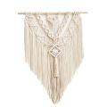 Macrame Woven Wall Hanging, Boho Chic Home Decoration Art for Bedroom