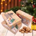 Christmas Cookie Boxes with Clear Window, Xmas Gift Boxes