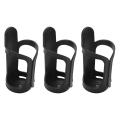 3x Bottle Cage Bicycle, 360 Degree Rotation without Screws, Black