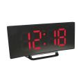 Luminous Large Digital Curved Dimmable Alarm Clock Red