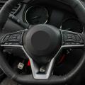 2pcs Carbon Fiber Steering Wheel Strip Cover Trim for Nissan Sentra
